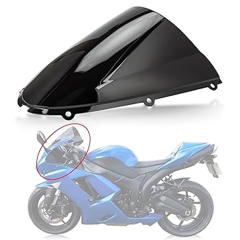 Amazon.com: Windshield Windscreen Double Bubble for Ninja